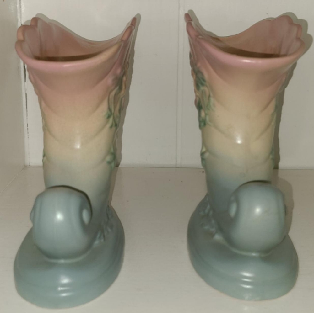 Vintage Hull Cornucopia Vase PAIR